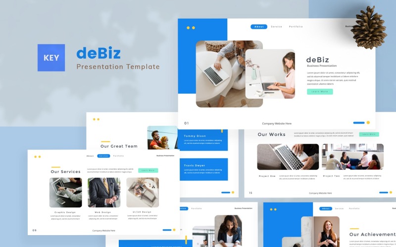 deBiz — Modello di nota chiave aziendale