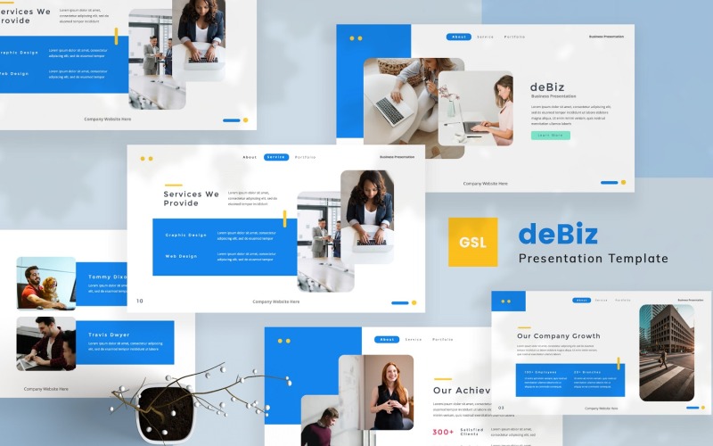 deBiz – üzleti Google Diák sablon