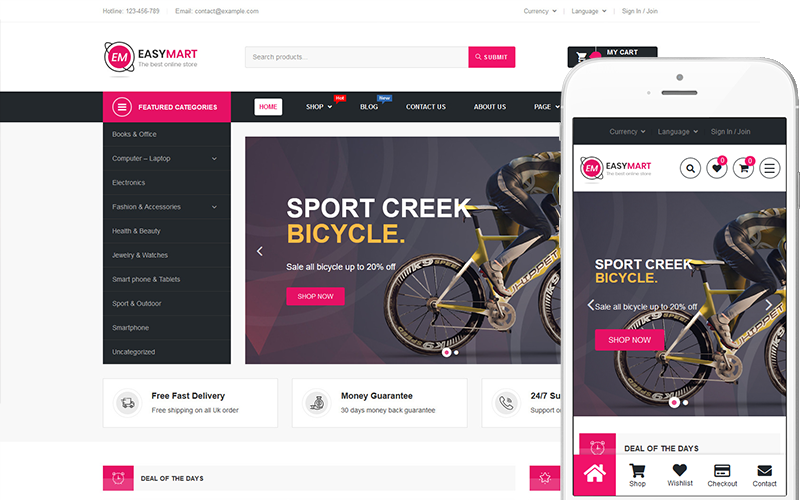 EasyMart - 多用途主题 WooCommerce 主题