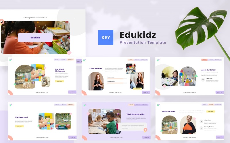 Edukidz — 幼儿园主题演讲模板