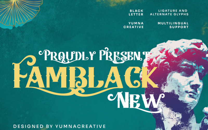 Famblack — nowoczesna czcionka Blackletter
