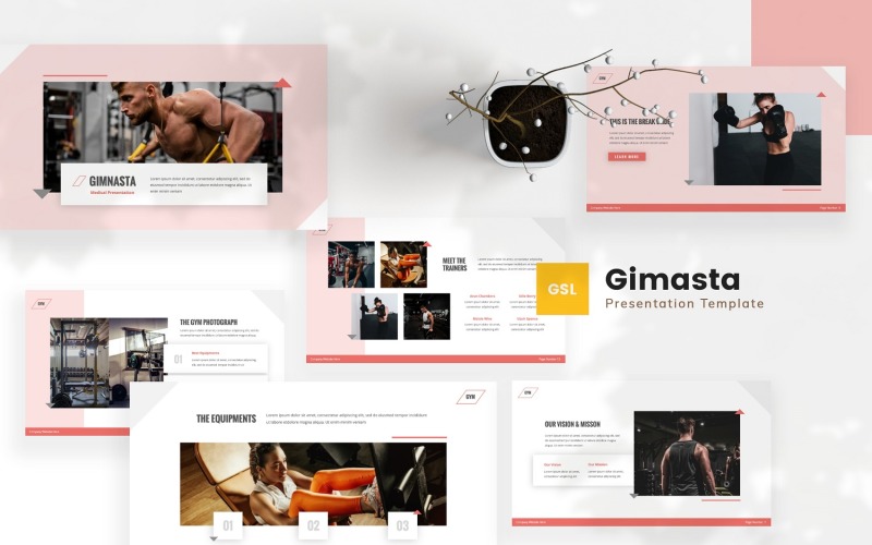 Gimnasta — 健身房 Google 幻灯片模板
