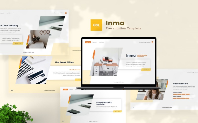 Inma – Google Slides-Vorlage für Internetmarketing