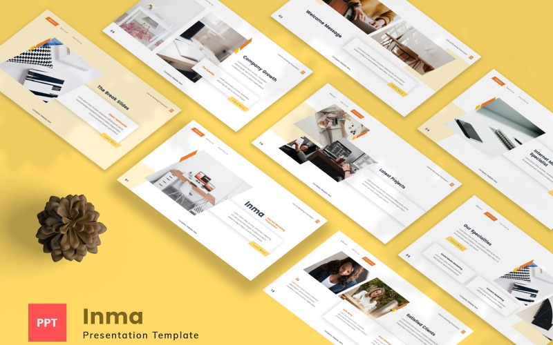Inma — Modèle PowerPoint de marketing Internet