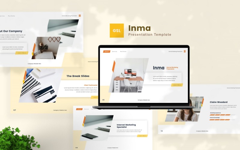 Inma — Modelo de slides do Google para marketing na Internet
