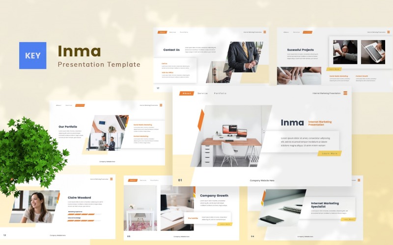 Inma — шаблон основного доклада по интернет-маркетингу