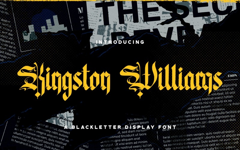 Kingston Williams - Шрифт Blackletter