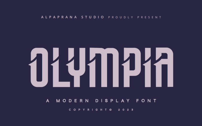 Olympia - Fuente de pantalla moderna