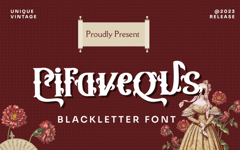 Pifavegus - Fonte Vintage Blackletter