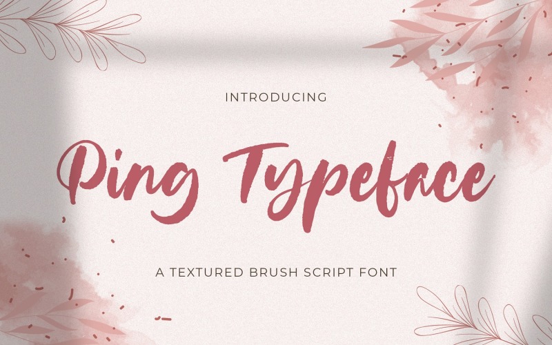 Ping-lettertype - handborstellettertype