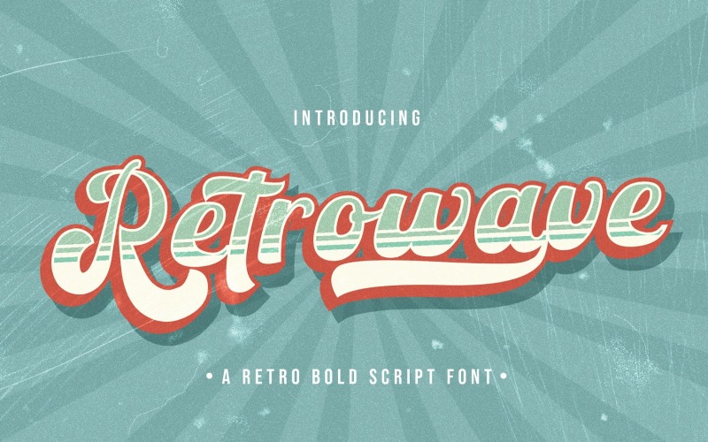 Retrowave – Retro Bold Script-Schriftart