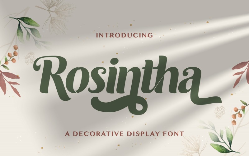 Рошинта - Декоративный дисплейный шрифт