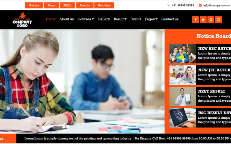 TajTemas | Plantilla HTML para educación y cursos