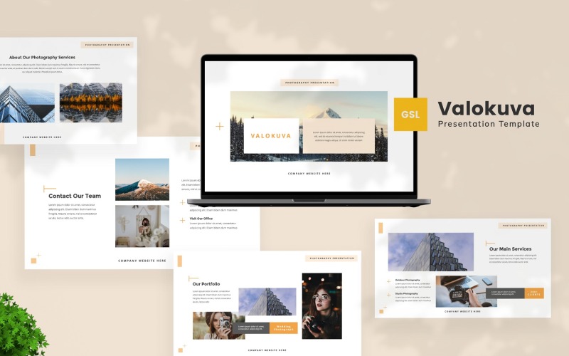 Valokuva – Google Slides-Vorlage für Fotografie