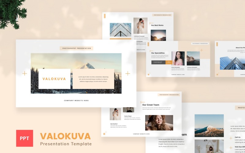 Valokuva — Modèle Powerpoint de photographie