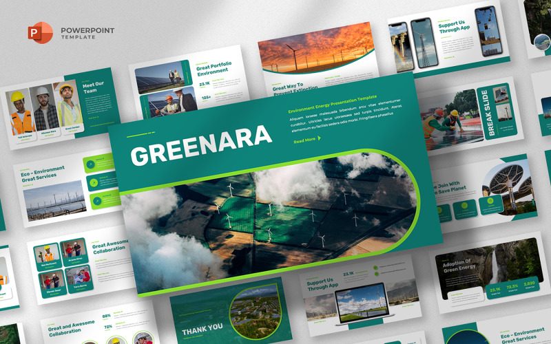 Greenara - Modello PowerPoint per l'ambiente