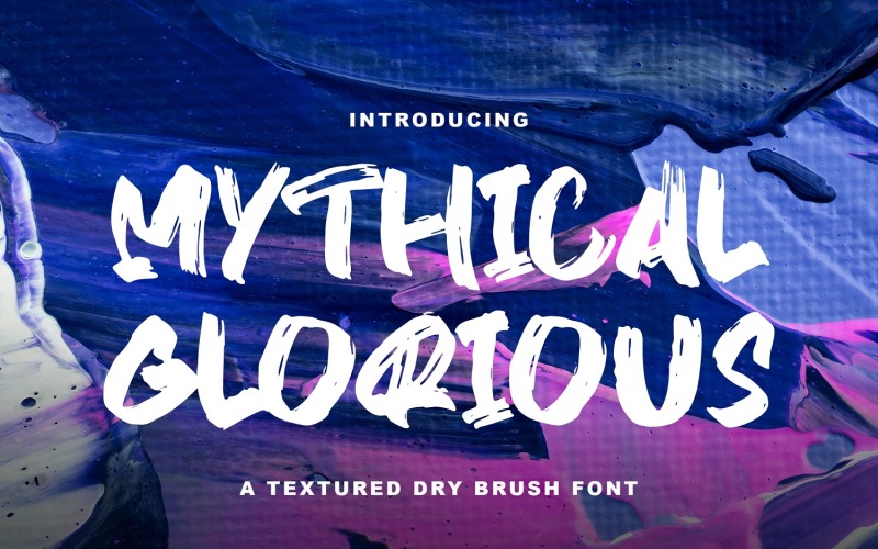 MYTHICAL GLORY - Handbrush шрифт