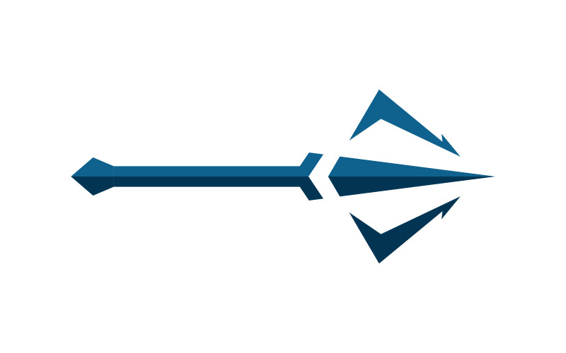 Trident vector logo icon  illustration sign symbol V9