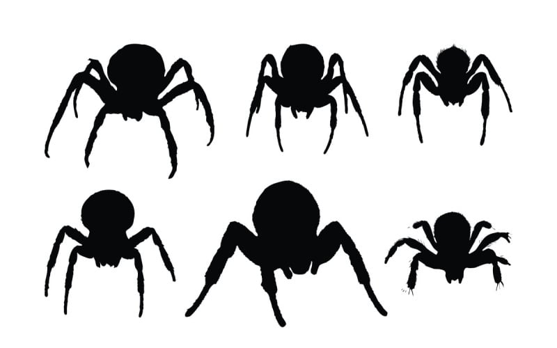 Insecten die silhouet vectorbundel zitten