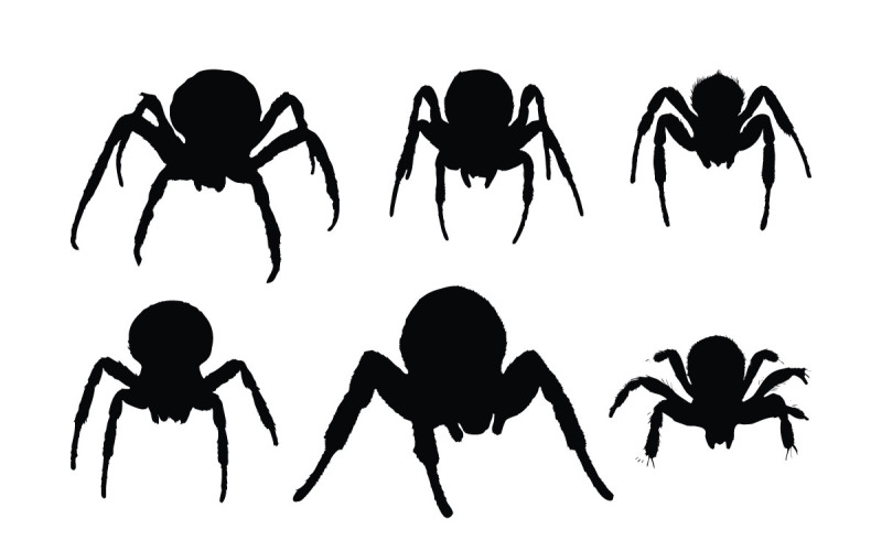 Insekten sitzendes Silhouetten-Vektorbündel