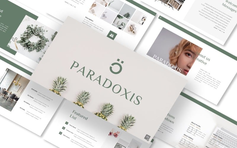 Paradoxis Company Powerpoint-mall