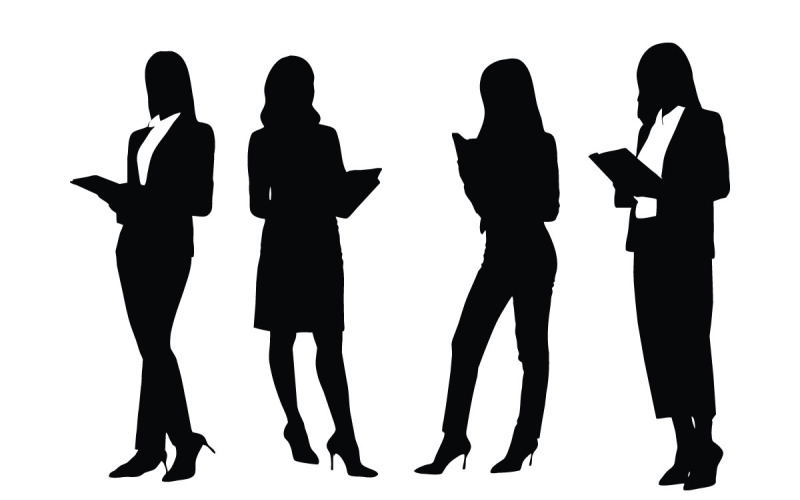 Ensemble de silhouette d'avocat et de conseiller