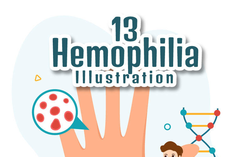 13 Illustratie van hemofilieziekte
