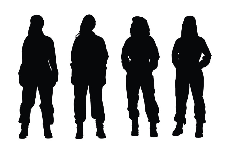 Klempner-Silhouettenkollektion für Frauen