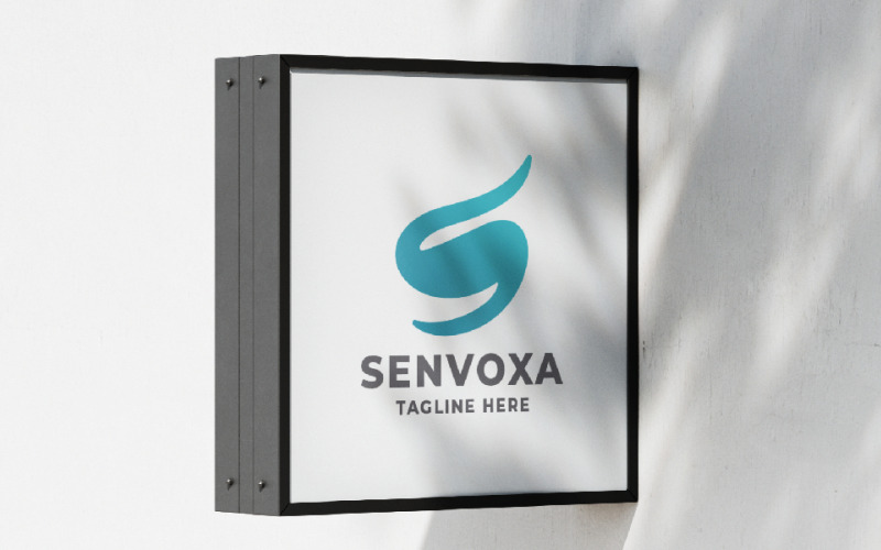 Modello di logo Senvoxa lettera S Pro
