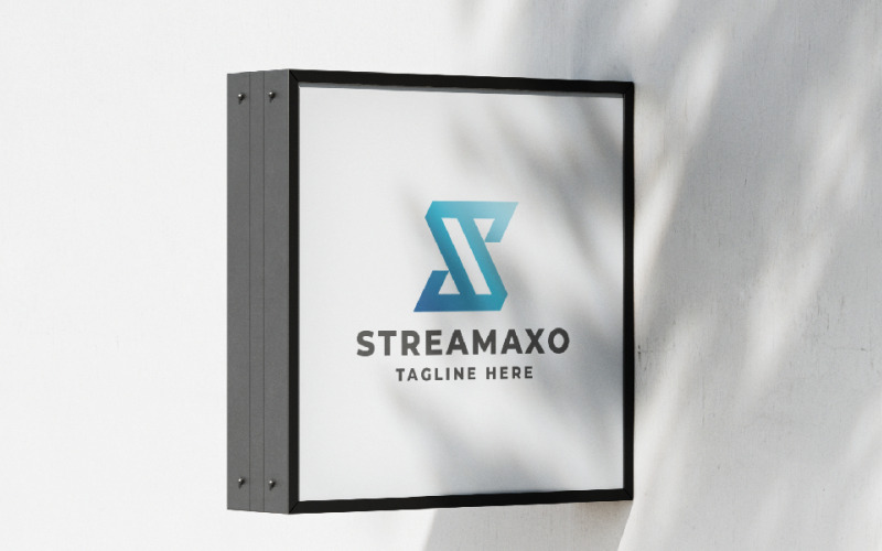 Шаблон логотипа Streamaxo Letter S Pro