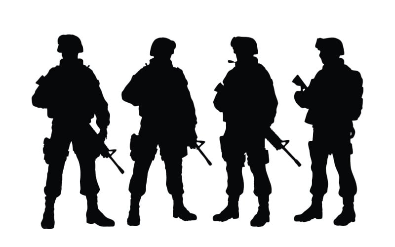 Ukraine armed forces 2D vector isolated illustration