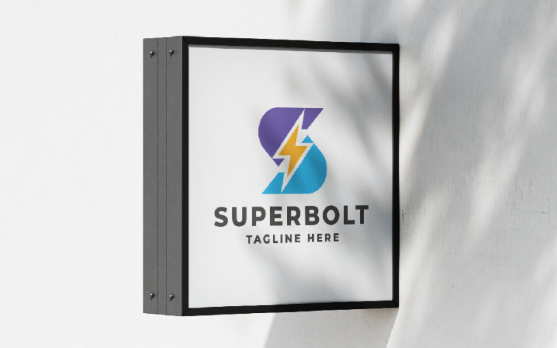 Modelo de Logo Super Bolt Letra S Pro