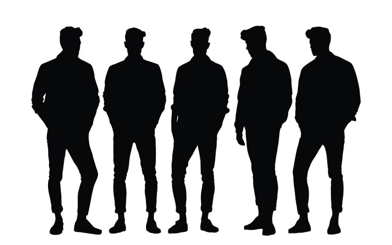 Actor masculino con vector de rostros anónimos