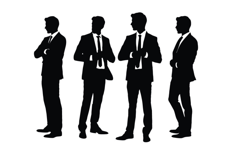 Advocaat man silhouet collectie vector