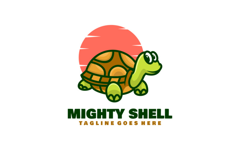 Shell Mascott Mighty Shell Mascot Cartoon Logo #336843 - TemplateMonster