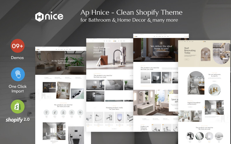 Ap Hnice - 浴室和家居装饰 Shopify 主题