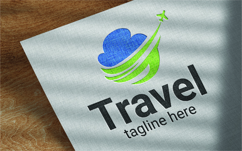 旅游商务矢量标志设计模板
