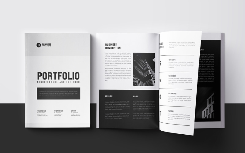 Portfolio Brochure Template nebo 12 stran Portfolio Template