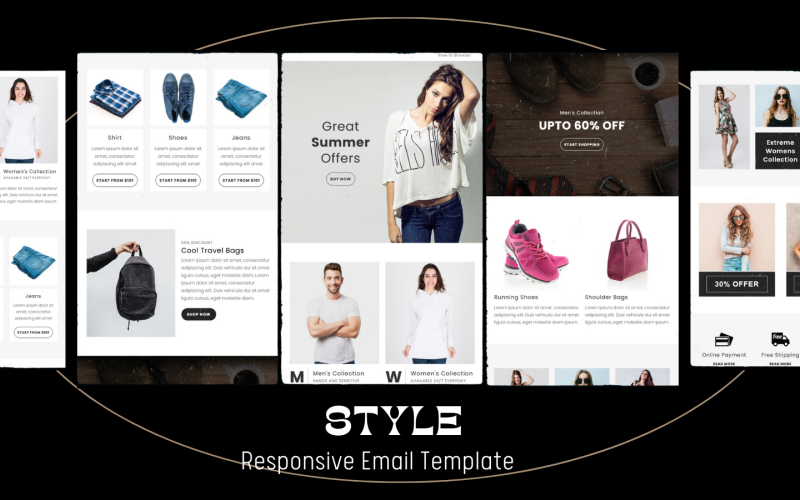 Styl – Víceúčelová responzivní e-mailová šablona