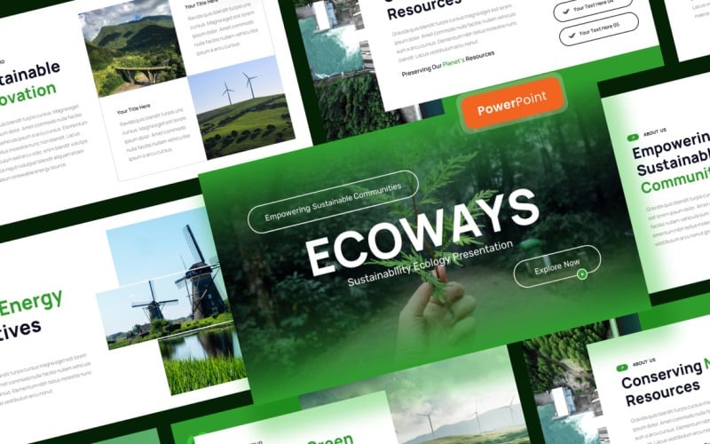 Sustainability Ecology PowerPoint Template