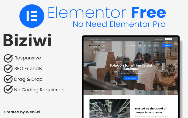 Biziwi - Kit Elementor Empresarial