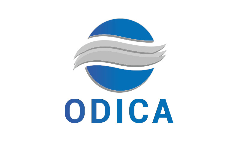 Design del logo 3d della lettera creativa (O).