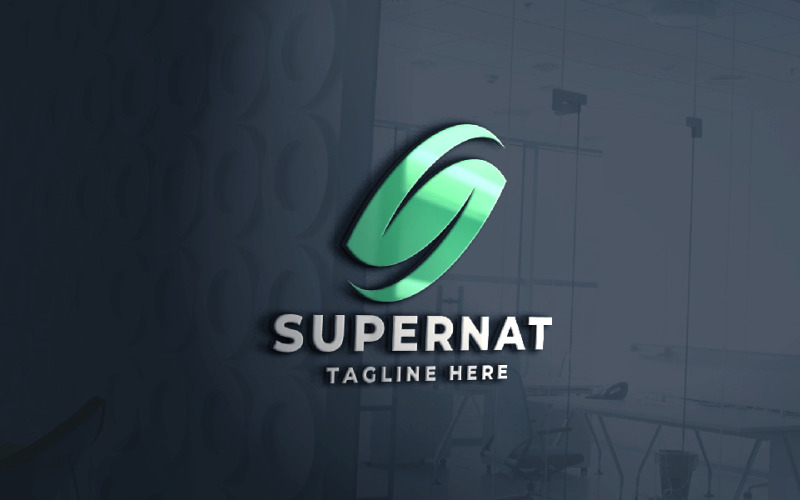Modello di logo Super Nature Letter S Pro