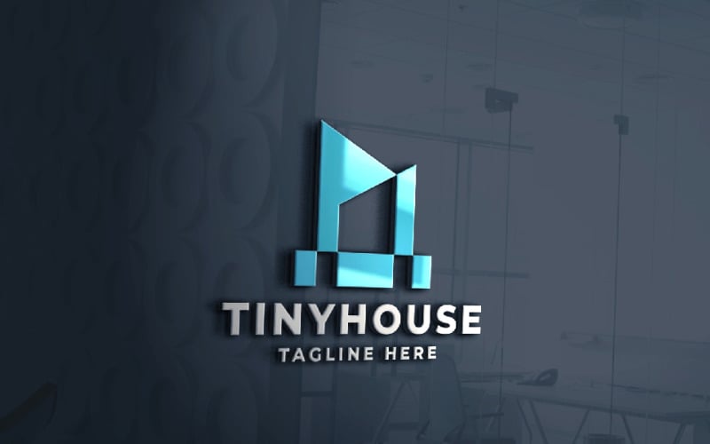 Plantilla de logotipo Tiny House Pro