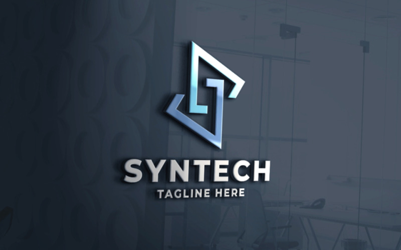 Шаблон логотипу Synergy Tech Letter S Pro