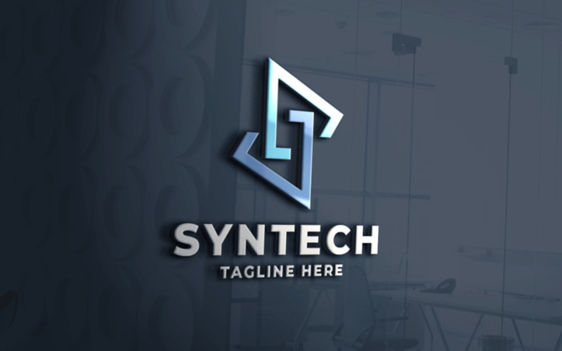Synergy Tech list S Pro Logo szablon