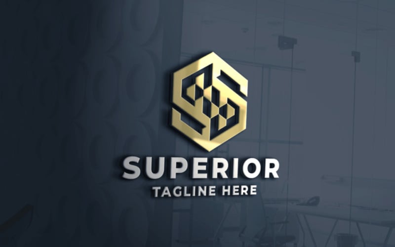 Szablon Logo Superior Letter S Pro