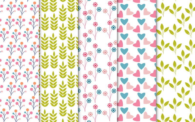 Blad patroon decoratie bundel vector