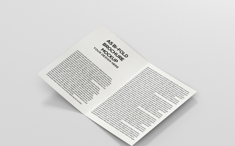 Brochure - A5 Bi-Fold Brochure Mockup 10