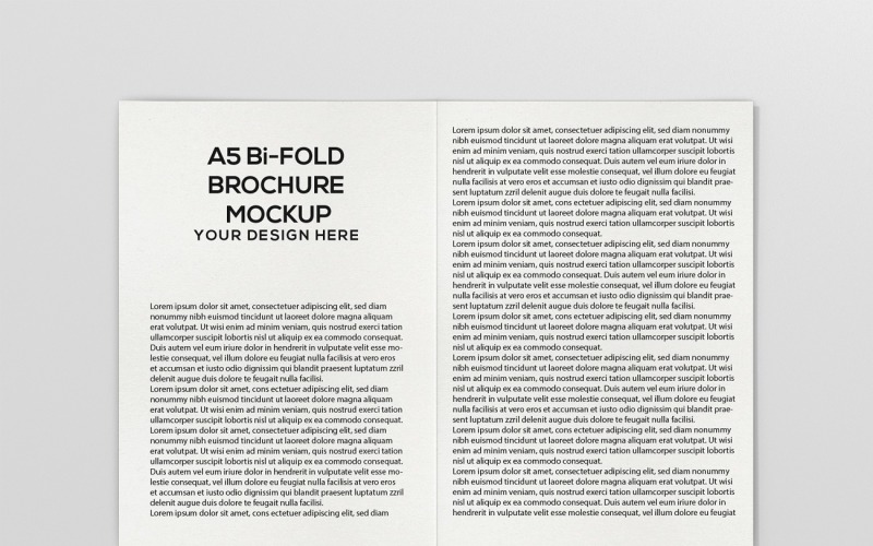 Broschüre – A5-Doppelfalzbroschüre Mockup 11